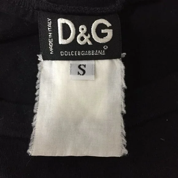 D&G DOLCE & GABBANA Italy Black Silver LOVE Sequin Long Sleeve Shirt - Picture 2 of 8